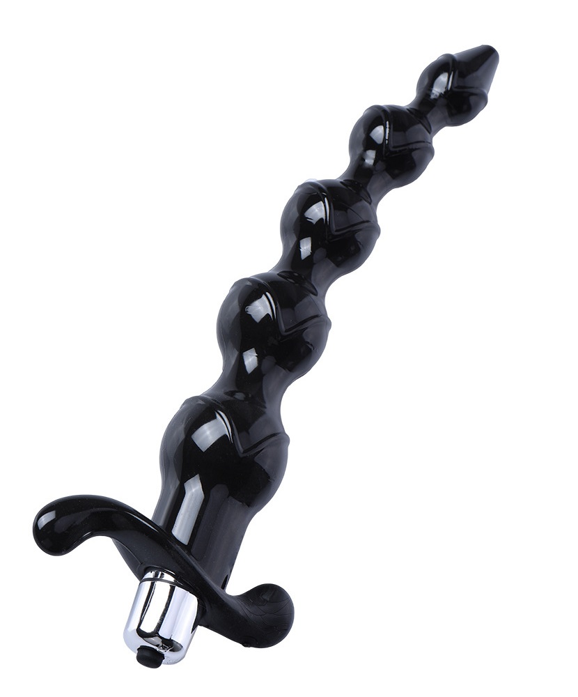 Bile Anale Pepper cu Vibratii Negru 19 cm Guilty Toys, #1, Erotic24.ro