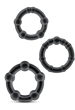 Set 3 Inele Erectie Rock Rings, Negru, Mokko Toys, Simply Fun