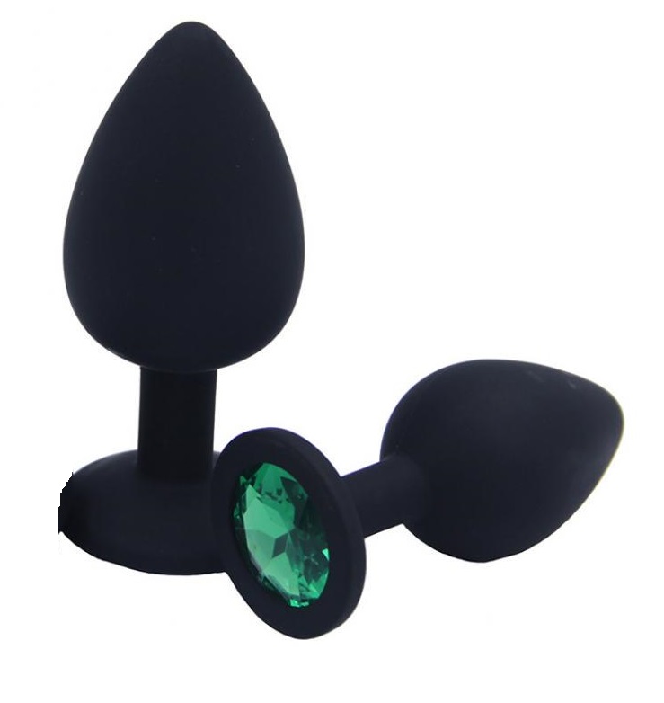 Dop Anal Silicone Buttplug, Medium, Negr in SexShop KUR Romania