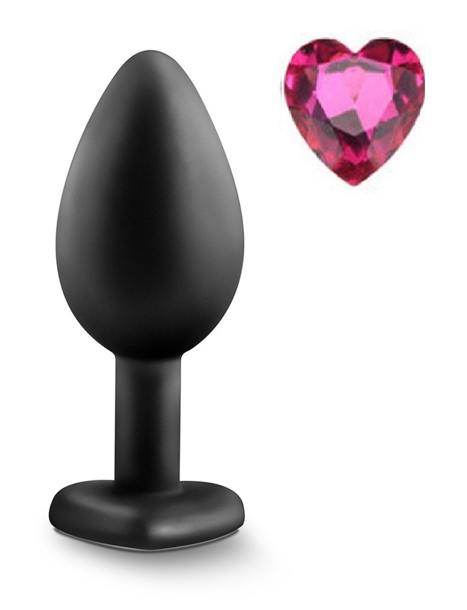 Dop Anal Brighty, Small, Silicon, Negru/Roz, Mokko Toys