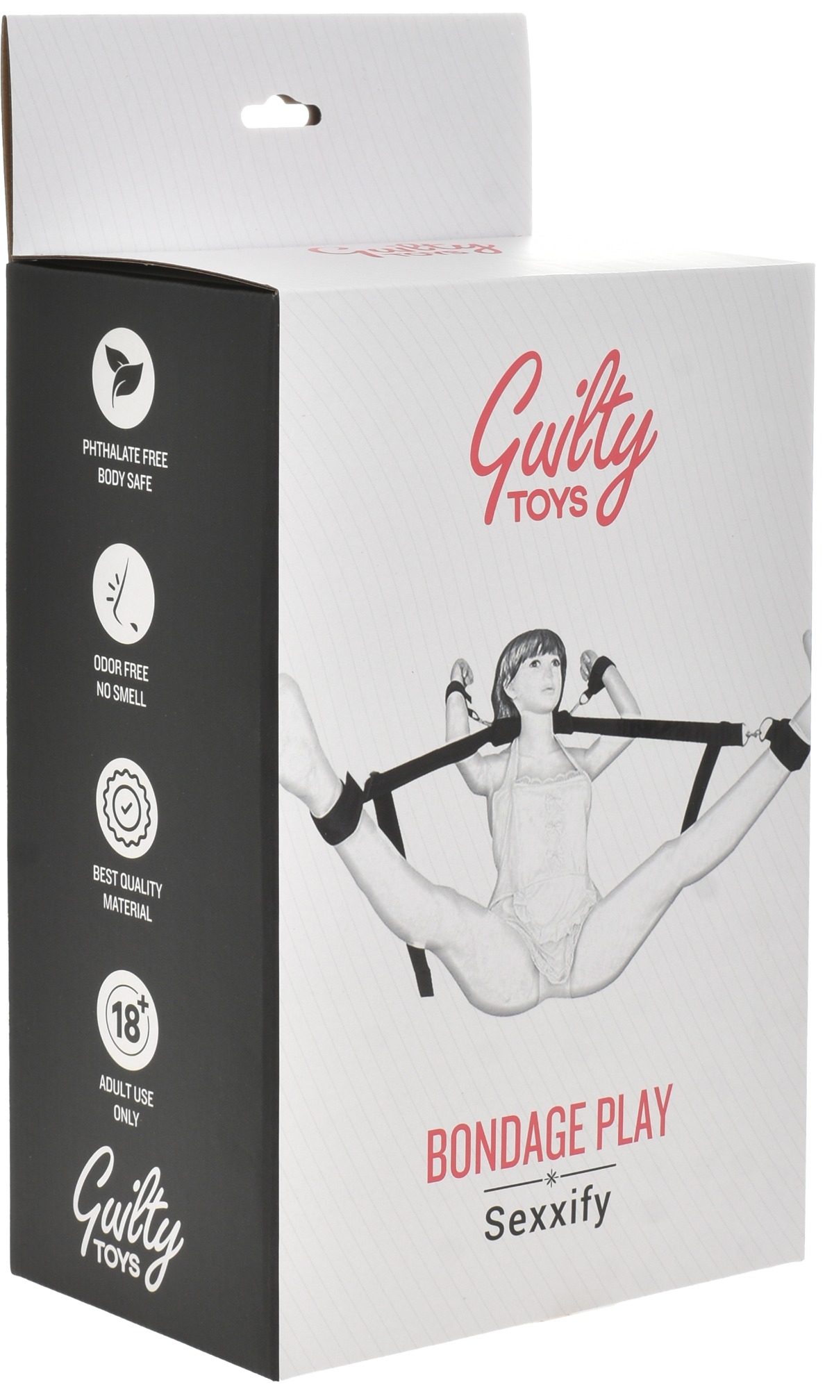 Set Constrangere Catuse Bondage Play Negru Guilty Toys, #2, Erotic24.ro