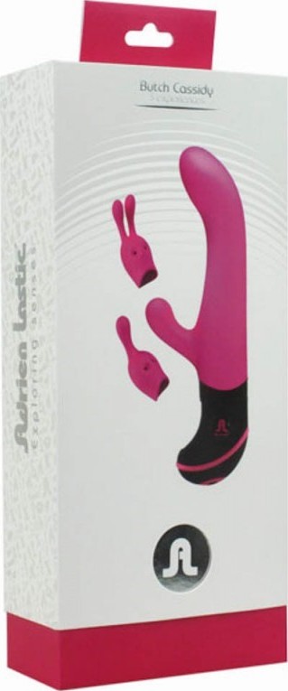 Vibrator Butch Cassidy, 10 Moduri Vibratii + 10 Intensitati de Viteza, Silicon, Roz, 21 cm, #2, Erotic24.ro
