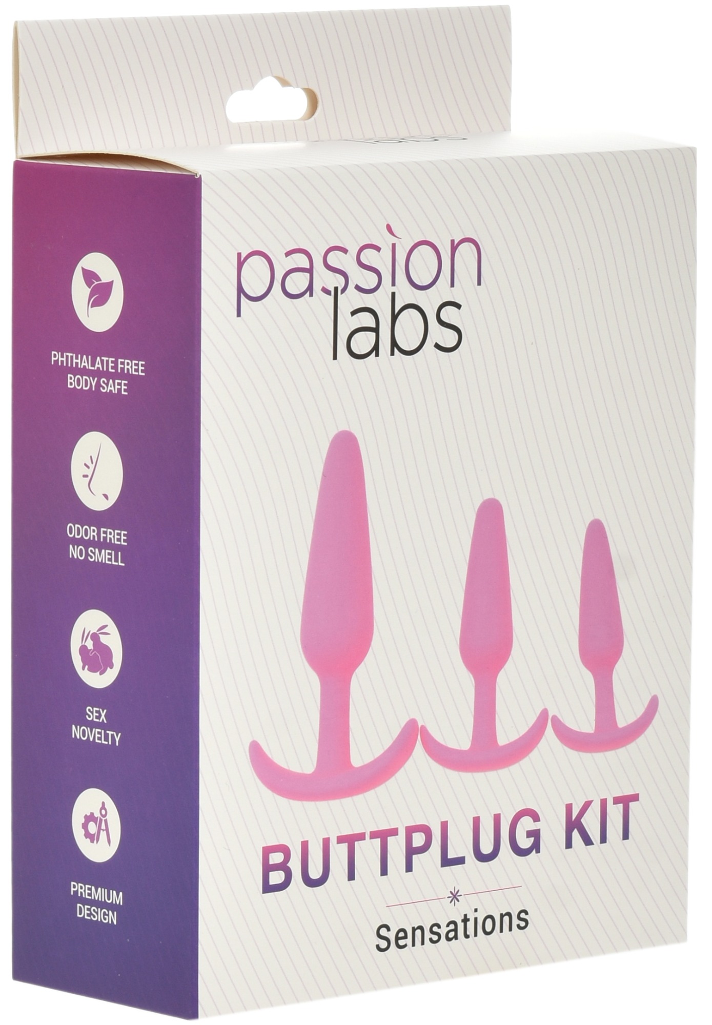 Set 3 Dopuri Anale Buttplug Kit Negru Passion Labs, Nr. 4, Erotic24.ro