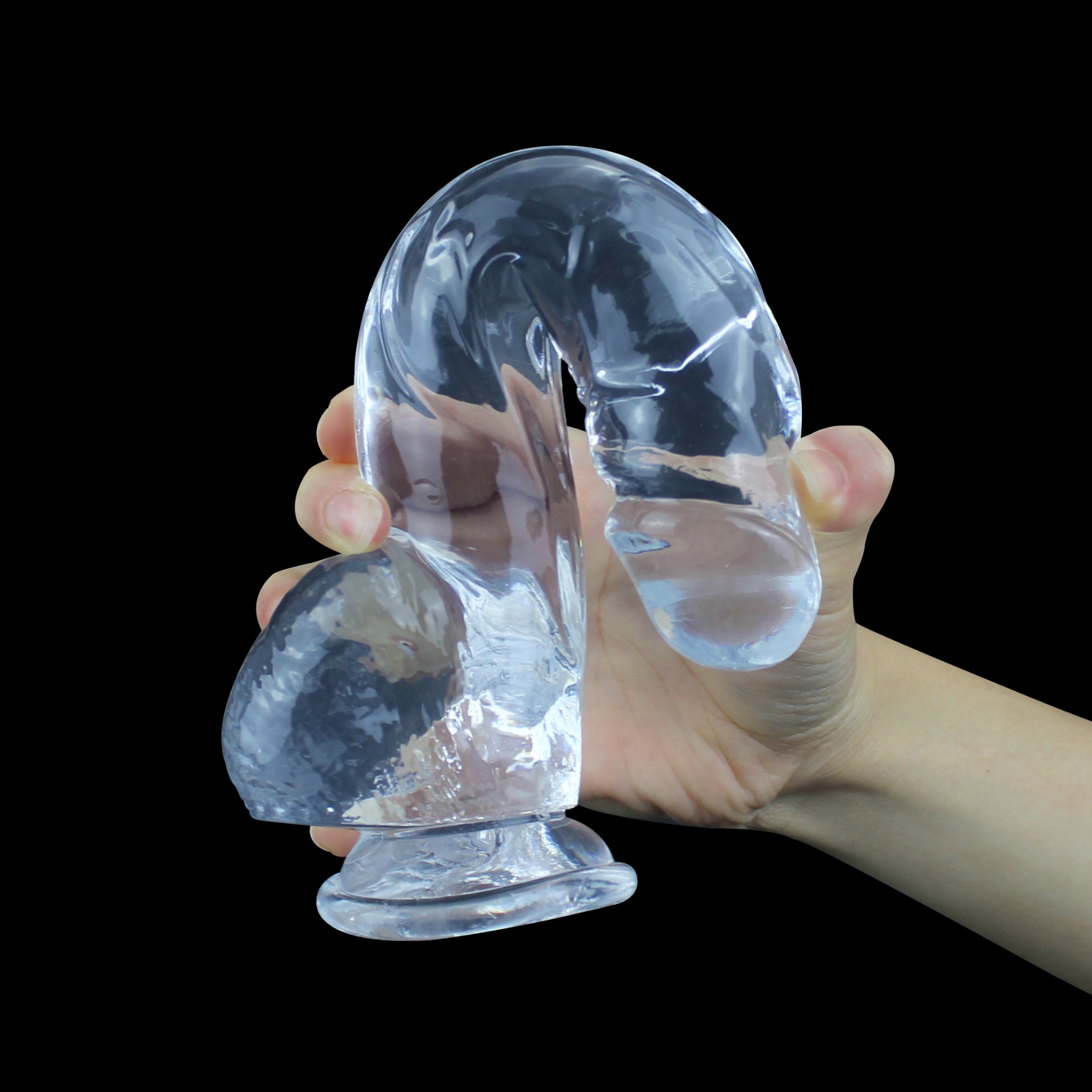 Dildo Realist Byron Ventuza Transparent 23 cm Mokko Toys, Nr. 5, Erotic24.ro