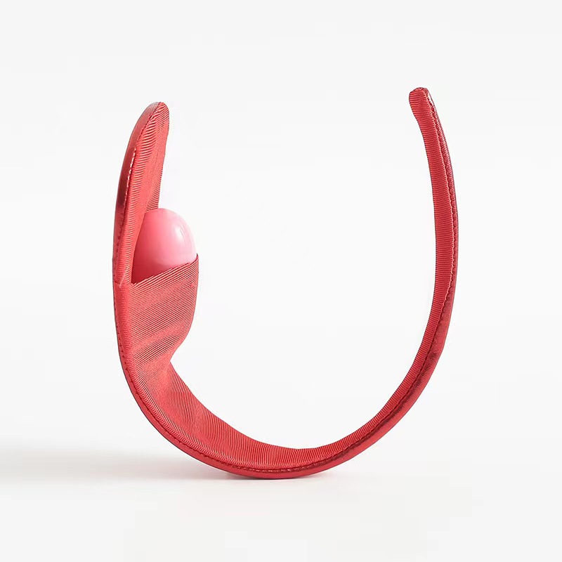 Bikini fara Bretele, Aspect Metalizat, Rosu, S-L, Nr. 2, Erotic24.ro