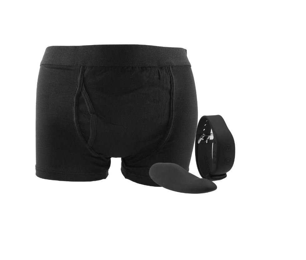 Set Boxeri-Stimulator-Telecomanda Wireless 12 Moduri Vibratii L/XL, #6, Erotic24.ro