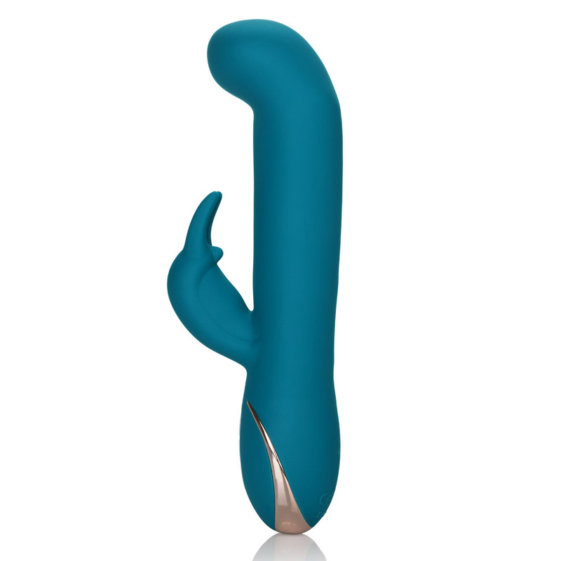 Vibrator Iepuras Rocking G Rabbit Signature, 7 Moduri Stimulatoare, Silicon, USB, Albastru, 21.5 cm, #3, Erotic24.ro