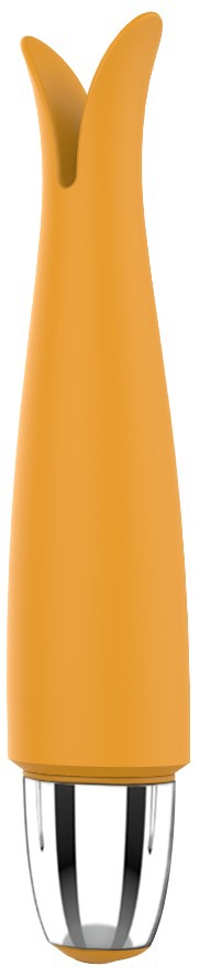 Mini Vibrator Clappi 10 Moduri Vibratii Silicon USB Galben 13.5 cm Passion Labs, #1, Erotic24.ro