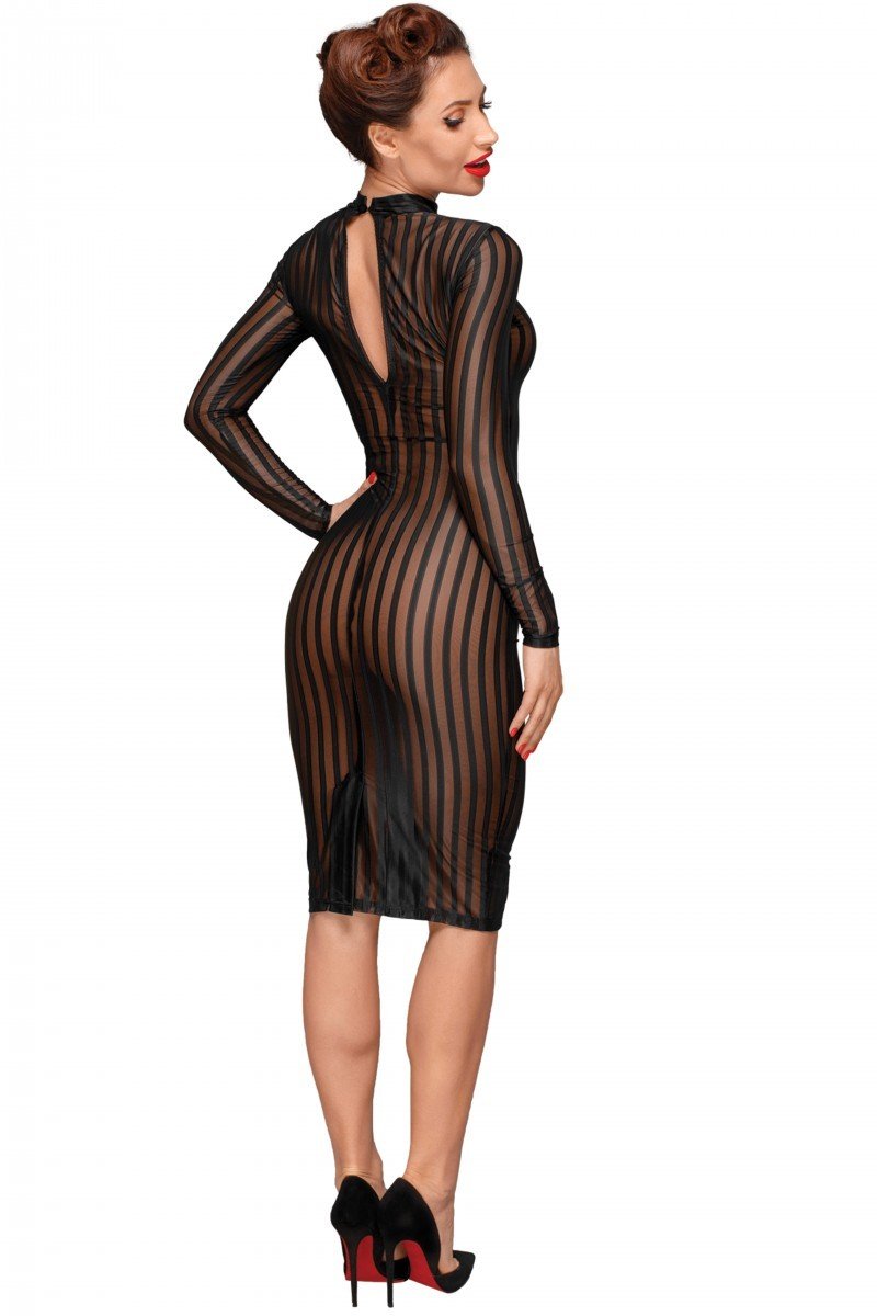 Rochie Tul Transparent Maneci Lungi M, #2, Erotic24.ro