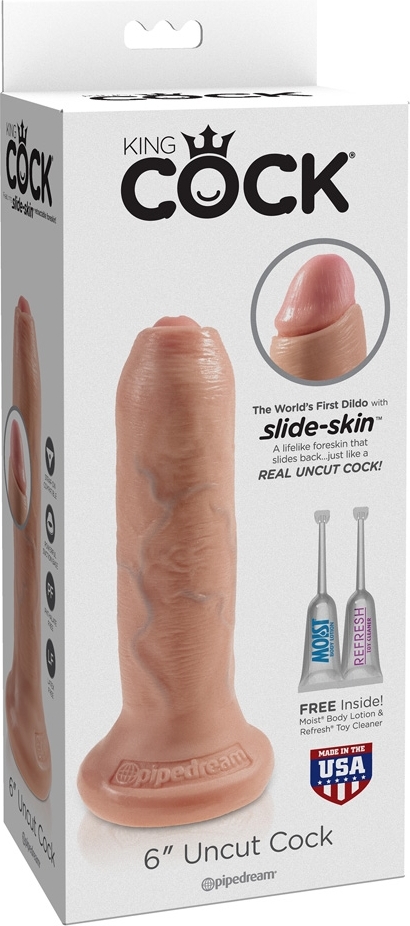 Dildo Uncut Natural 18 cm, #2, Erotic24.ro