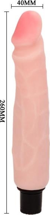 Vibrator The Realistic Cock, Multispeed, TPE, Natural, 25.5 cm, #5, Erotic24.ro