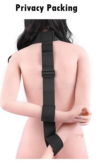 Sistem Bondage Gat-Maini la Spate cu Scai Negru Guilty Toys, #1, Erotic24.ro