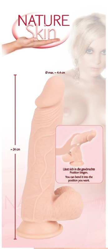 Dildo Realist NatureSkin 24 cm, Nr. 4, Erotic24.ro