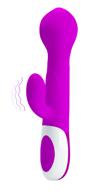 Vibrator Iepuras Dempsey Inflatable 7 Moduri Vibratii Silicon Roz, Nr. 2, Erotic24.ro