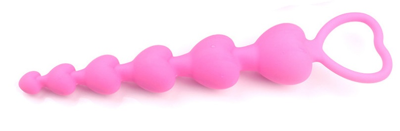 Bile Anale Love Beads Silicon Roz 18.5 cm Guilty Toys, Nr. 2, Erotic24.ro