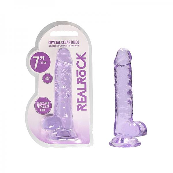 Dildo Realist Crystal Clear Mov 19 cm, #2, Erotic24.ro