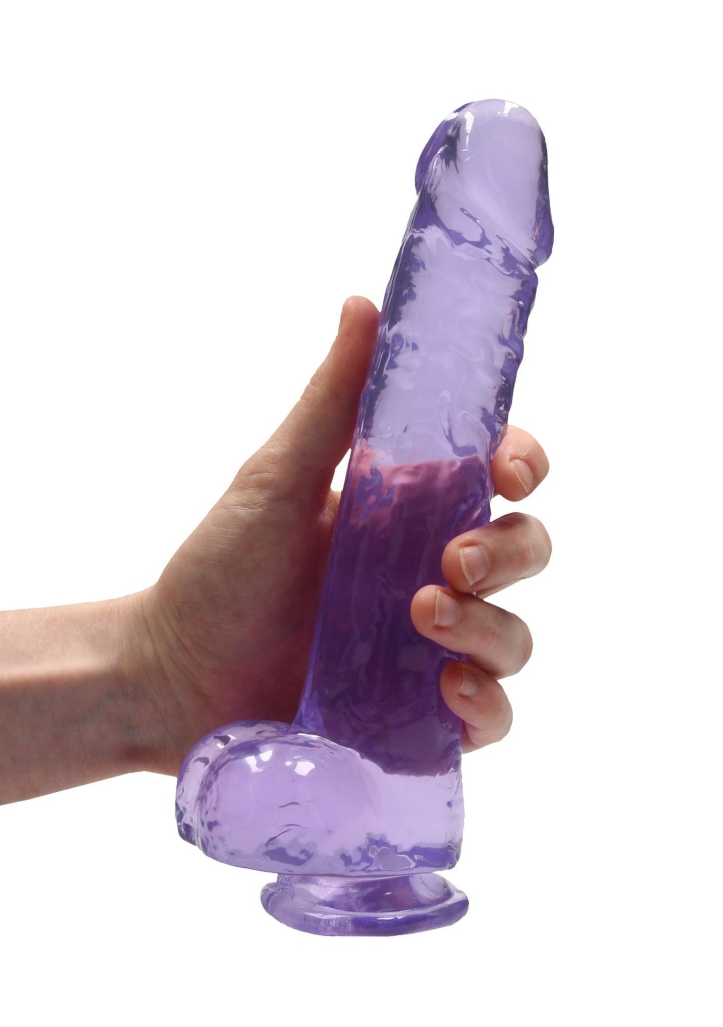 Dildo Realist Crystal Clear Mov 25 cm, #2, Erotic24.ro
