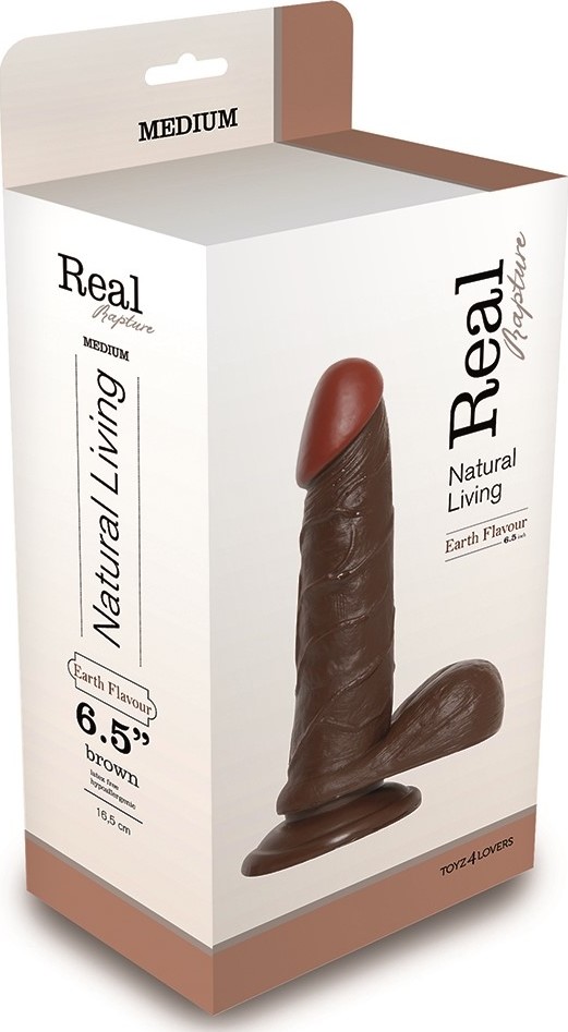 Dildo Aroma Pamantului Maro 19 cm, #2, Erotic24.ro