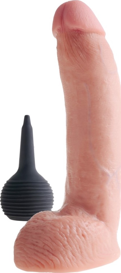 Dildo care ejaculeaza King Cock Natural 23 cm, #2, Erotic24.ro