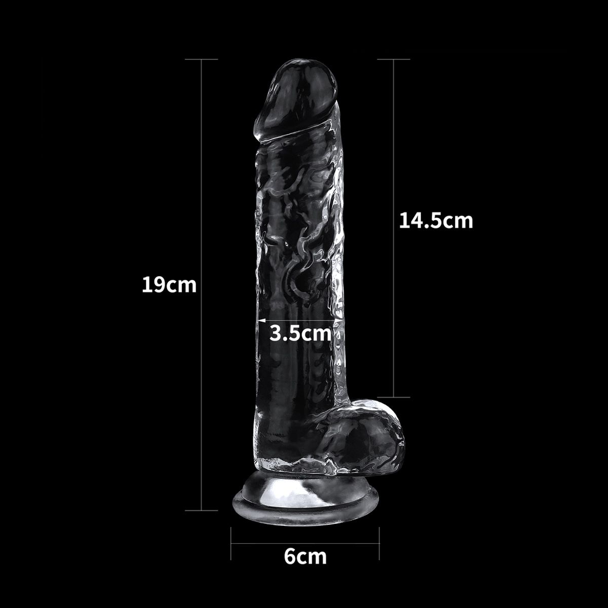 Dildo Realist Flawless Clear 19 cm, Nr. 6, Erotic24.ro