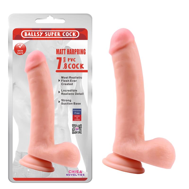 Dildo Realist Matt Harpring PVC Natural 20 cm, Nr. 3, Erotic24.ro