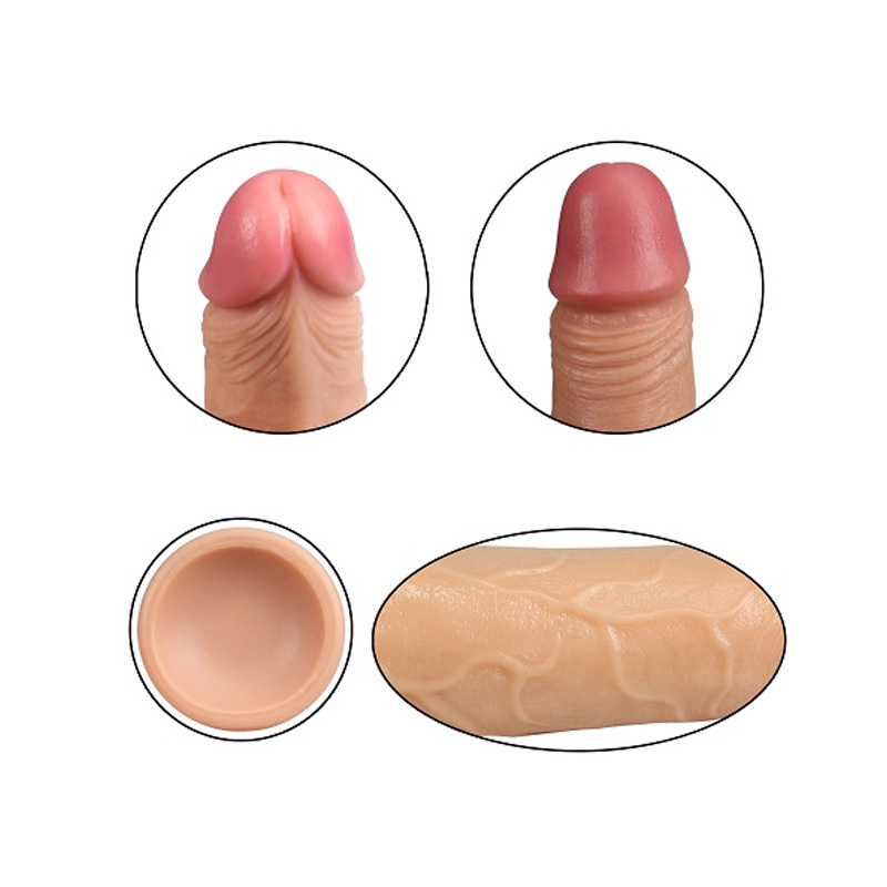 Dildo Silicon Dual Layered 18 cm, #3, Erotic24.ro