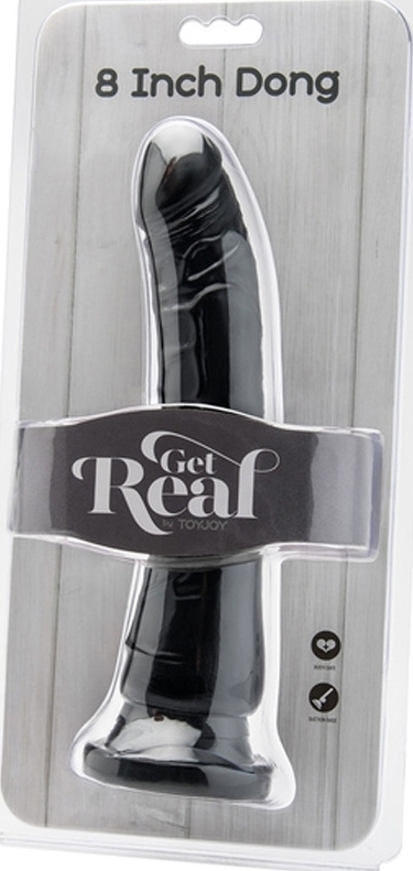 Dildo Get Real Negru 20.5 cm, Nr. 2, Erotic24.ro