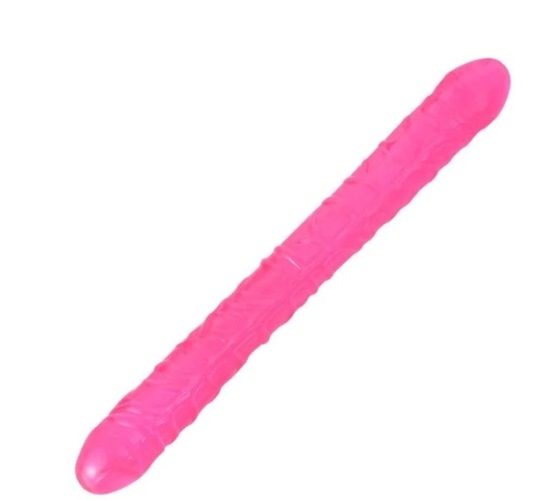 Dildo Dublu Magic Ends Jelly Roz 45 cm, Nr. 1, Erotic24.ro