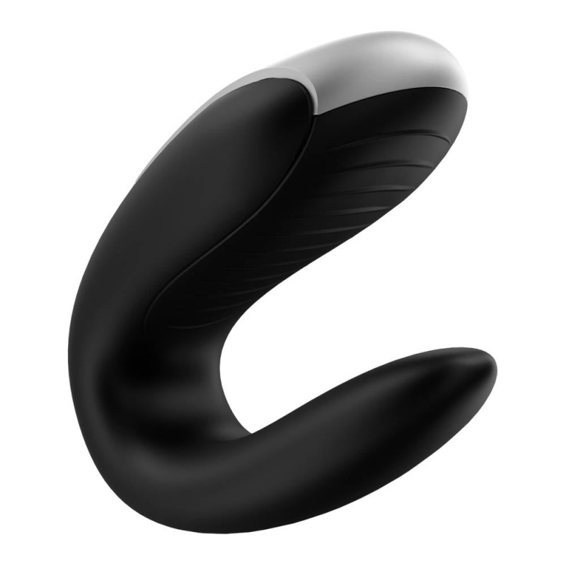 Vibrator Cuplu Double Fun Remote Control Bluetooth Negru Free APP, #2, Erotic24.ro