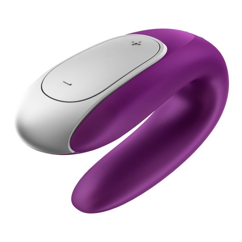 Vibrator Cuplu Double Fun Remote Control Bluetooth Violet Free APP, #5, Erotic24.ro