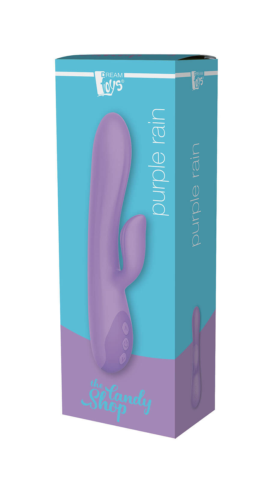 Vibrator Rabbit Purple Rain 10 Moduri Vibratii Silicon USB Mov 22.8 cm The Candy Shop, Nr. 5, Erotic24.ro