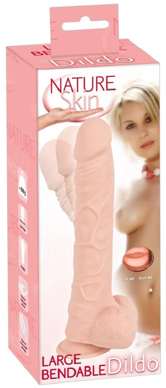 Dildo Realist NatureSkin Flexibil 22 cm, #5, Erotic24.ro