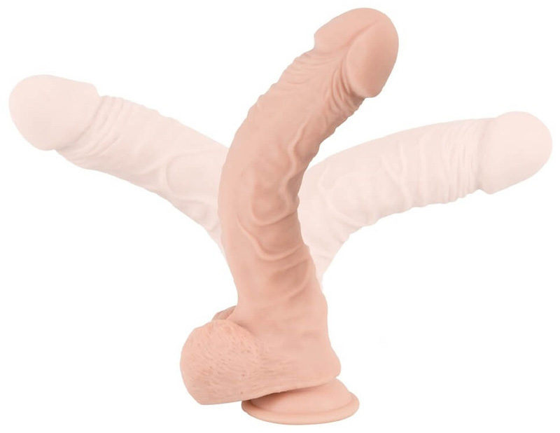 Dildo Realist NatureSkin Flexibil 22 cm, #6, Erotic24.ro