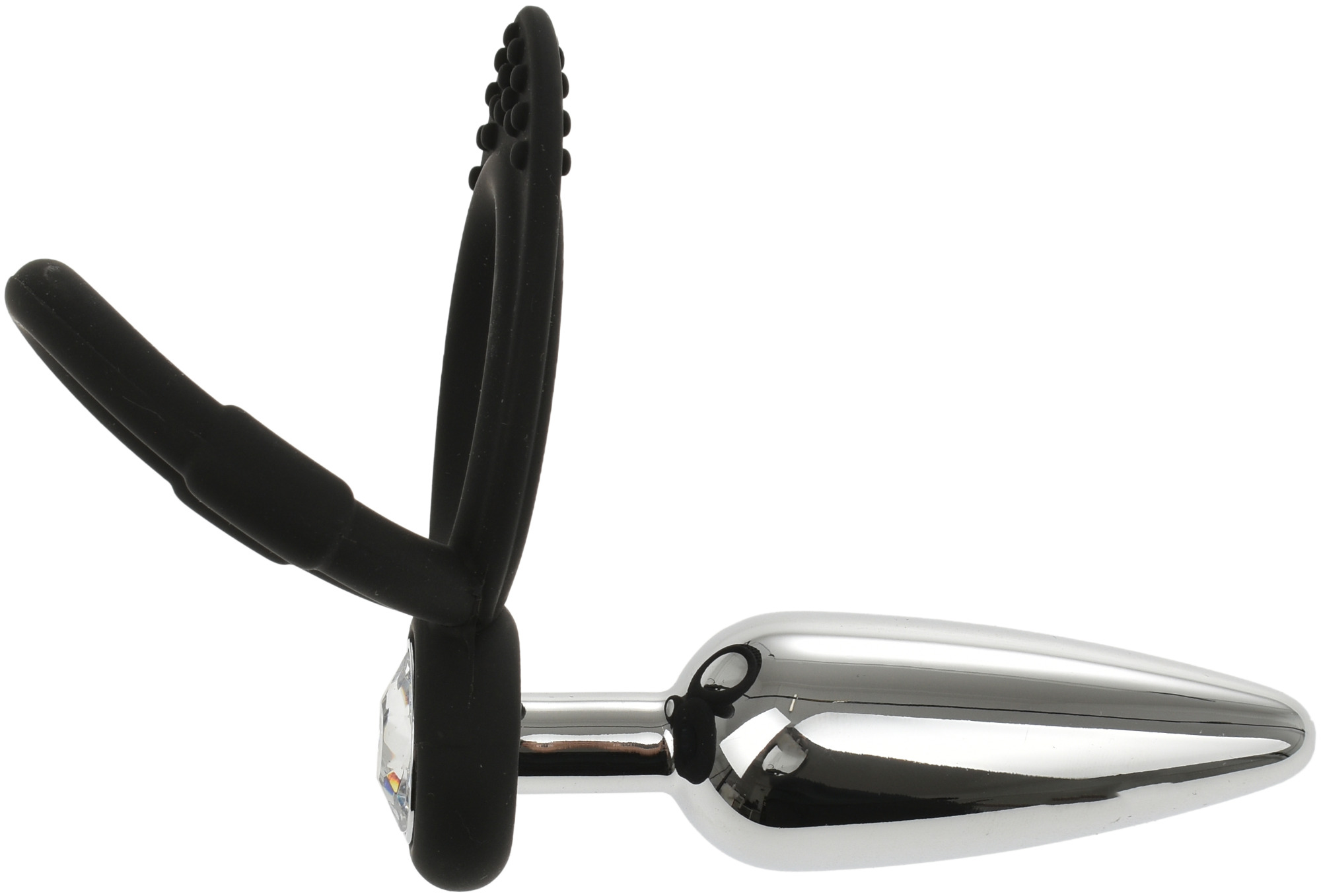 Inel de Penis Dublu cu Dop Anal Metalic Guilty Toys, #3, Erotic24.ro