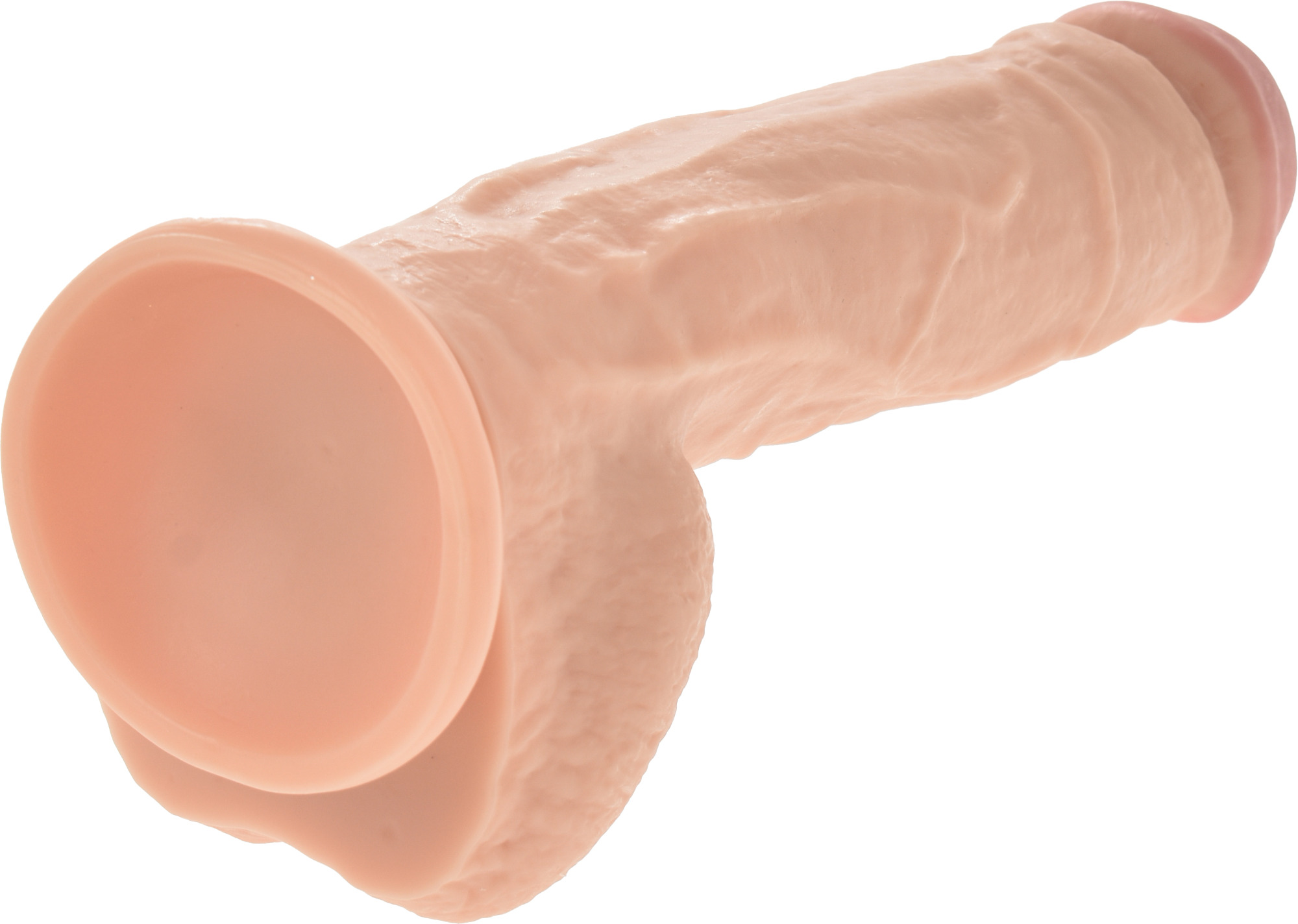 Dildo Realist Eithan, Ventuza, PVC, Natural, 27 cm, Passion Labs, #4, Erotic24.ro