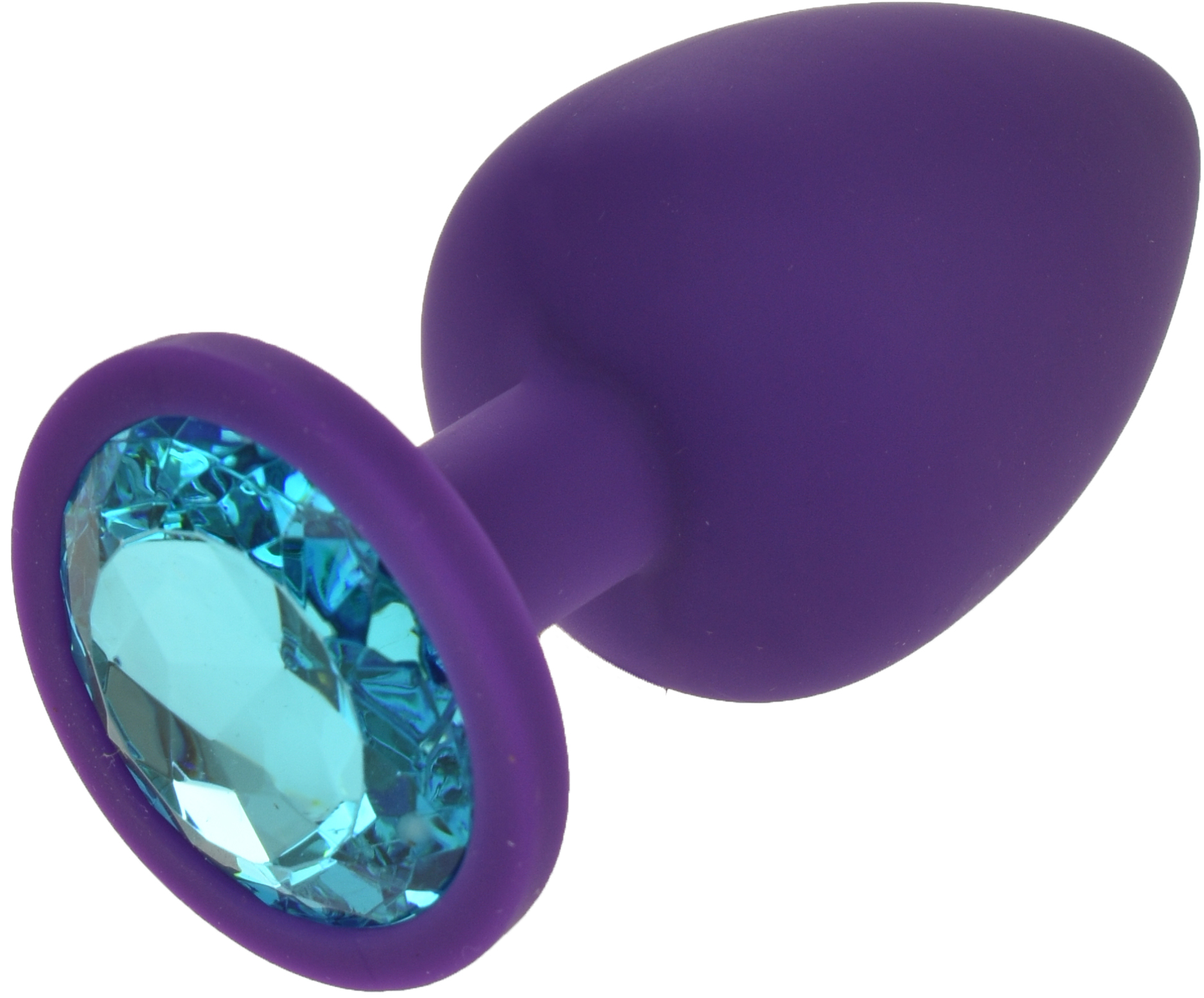 Dop Anal Silicone Buttplug Large Mov/Turquoise Guilty Toys, #2, Erotic24.ro