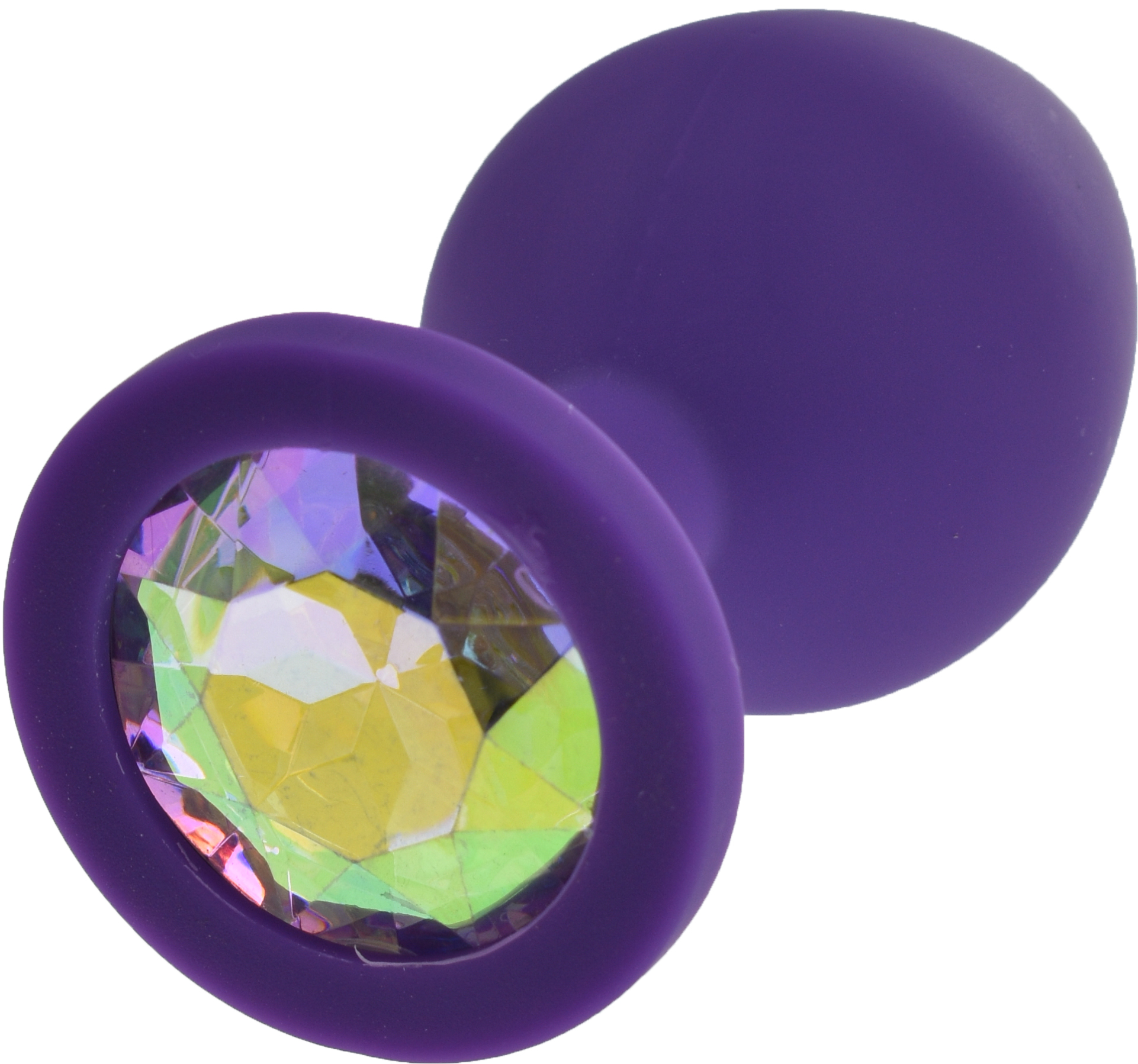 Dop Anal Silicone Buttplug Medium Mov/Iridescent Guilty Toys, #2, Erotic24.ro