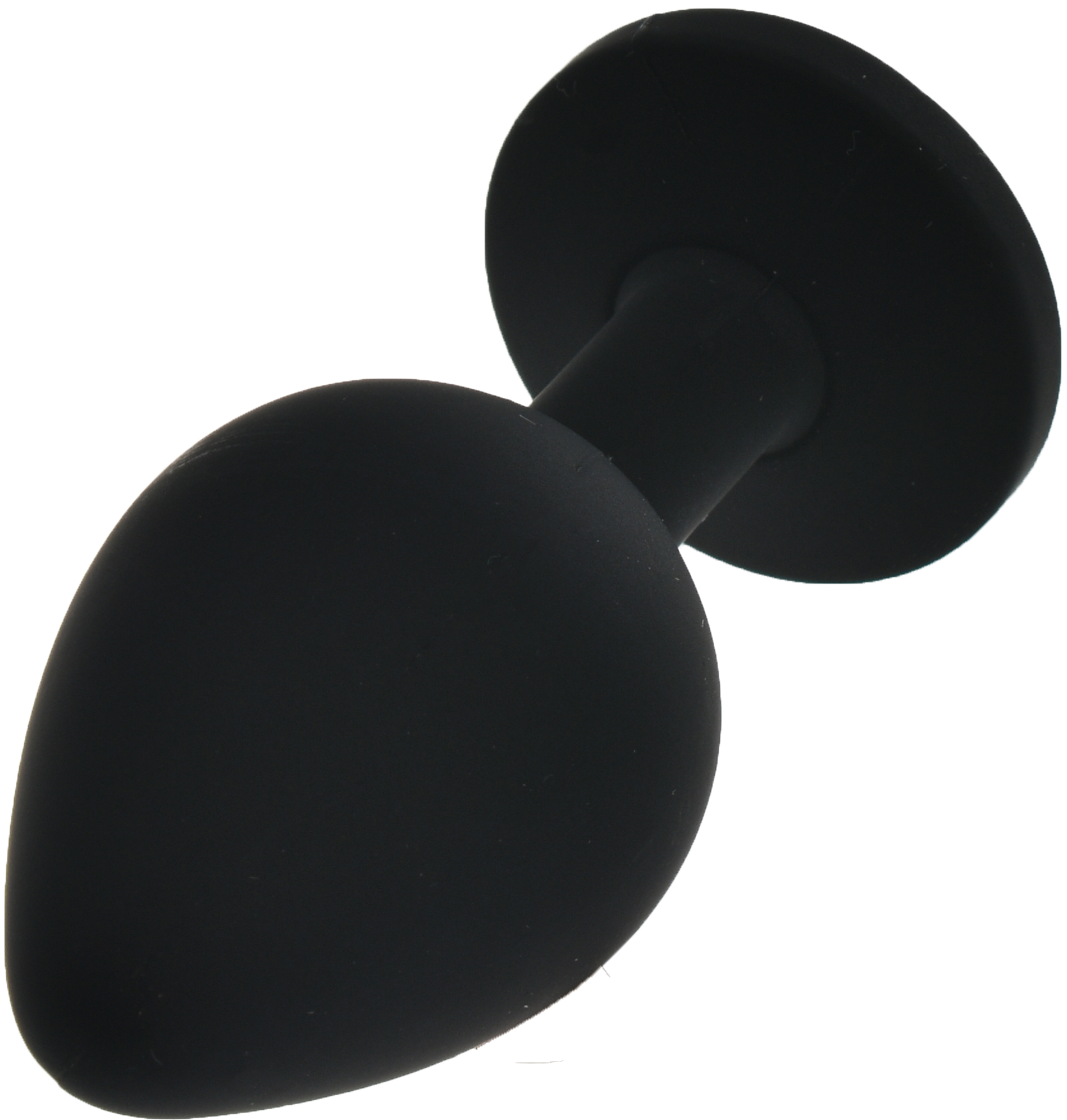 Dop Anal Silicone Buttplug, Medium, Negru/Roz Deschis, Guilty Toys, Nr. 3, Erotic24.ro