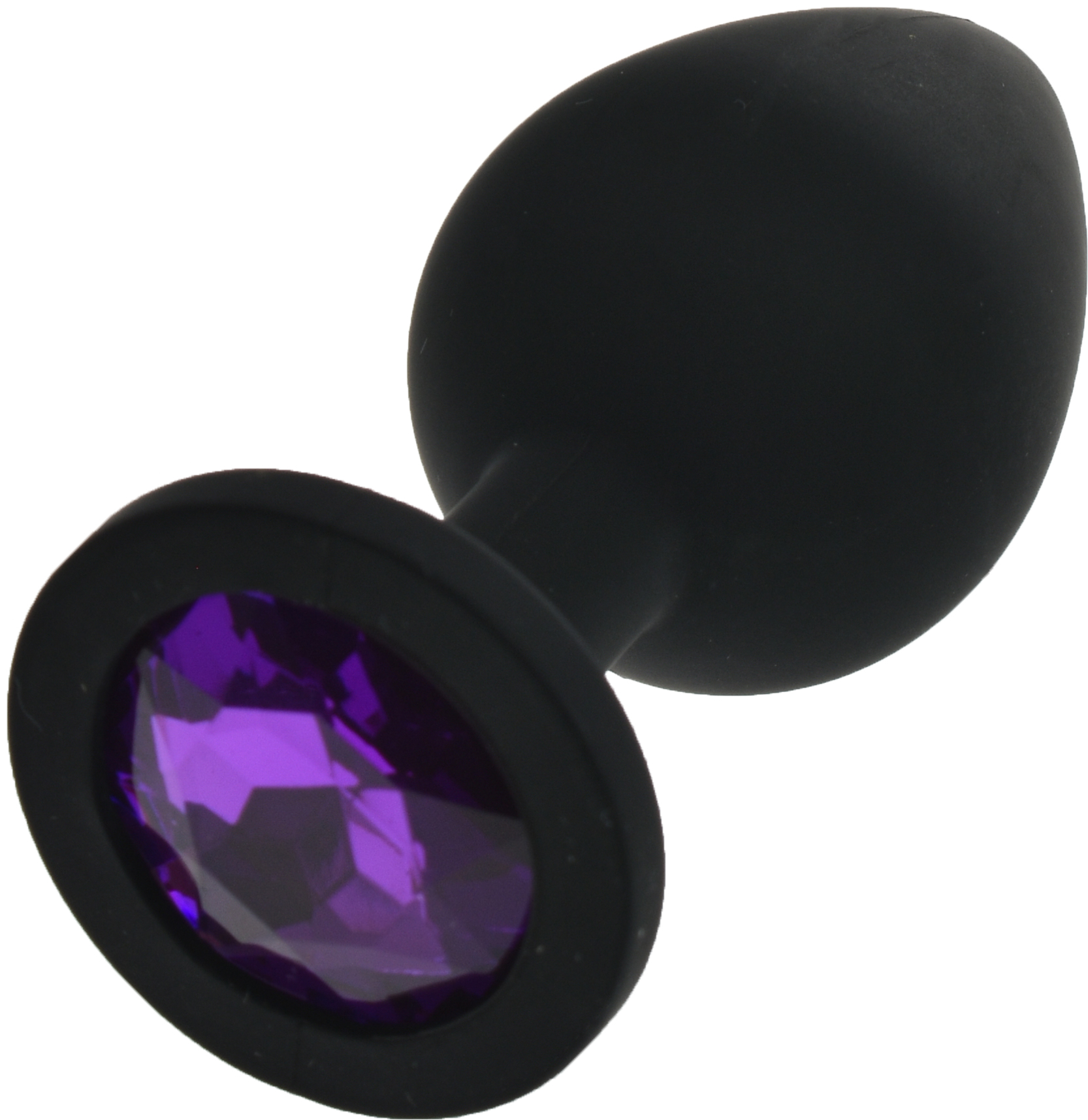 Dop Anal Silicone Buttplug, Small, Negru/Mov, Guilty Toys, #2, Erotic24.ro