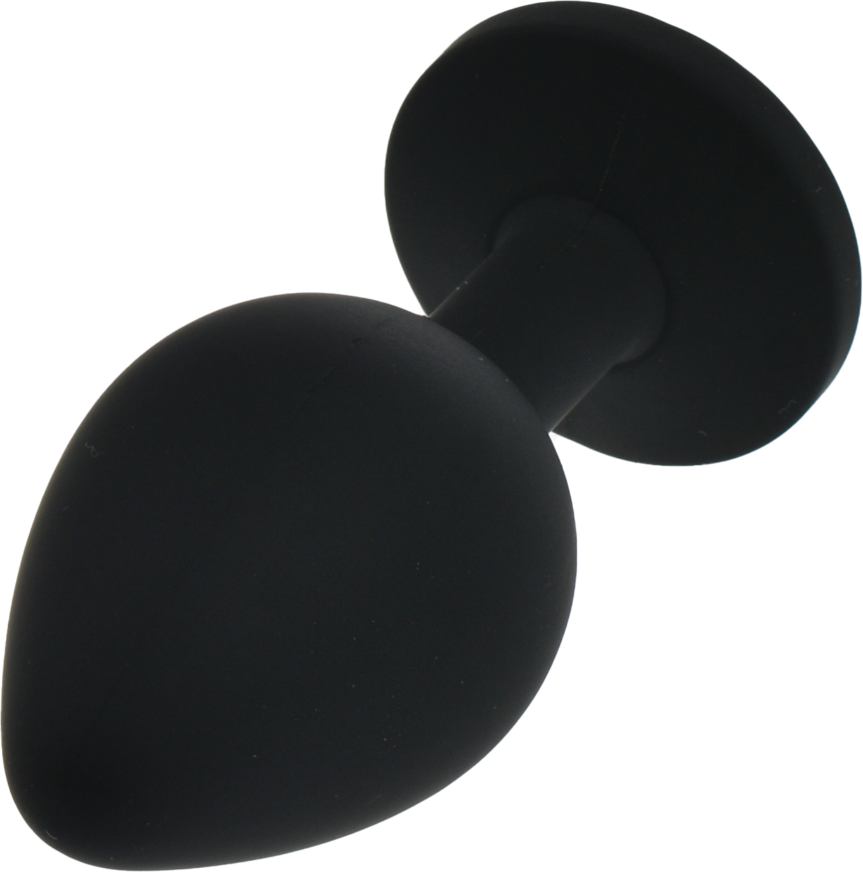 Dop Anal Silicone Buttplug Medium Negru/Iridescent Guilty Toys, Nr. 3, Erotic24.ro