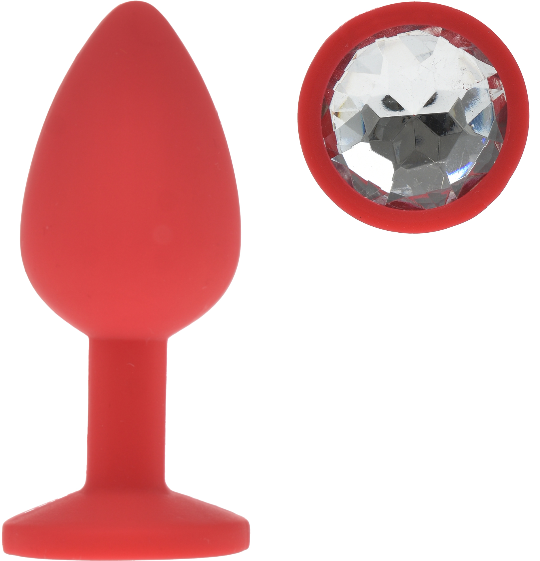 Dop Anal Silicone Buttplug, Small, Rosu/ in SexShop KUR Romania