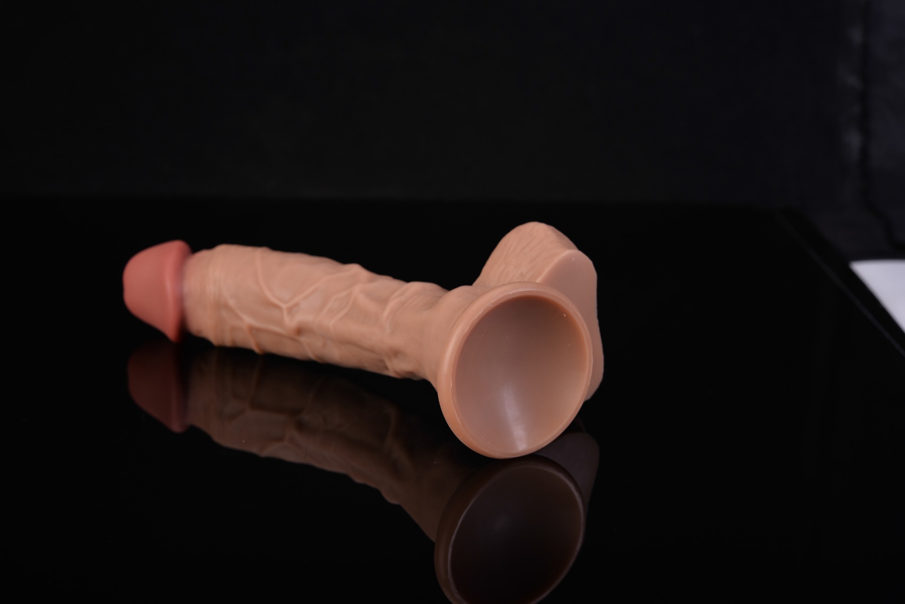 Dildo Realist OX Silicon Lichid Dual Density Maro 21 cm Passion Labs, Nr. 8, Erotic24.ro