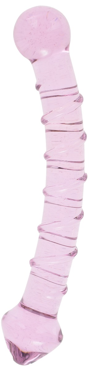 Dildo Sticla Double Heads Roz 17.5 cm Mokko Toys, #1, Erotic24.ro