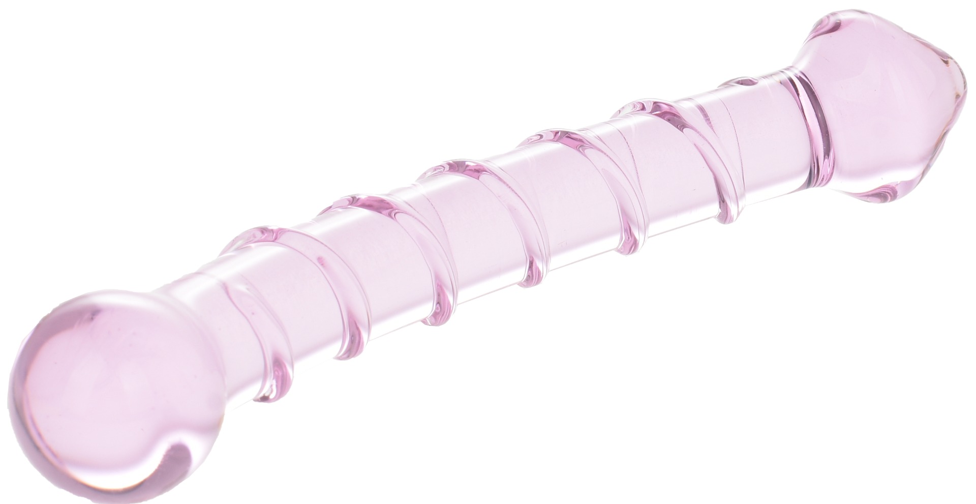 Dildo Sticla Double Heads Roz 17.5 cm Mokko Toys, #2, Erotic24.ro