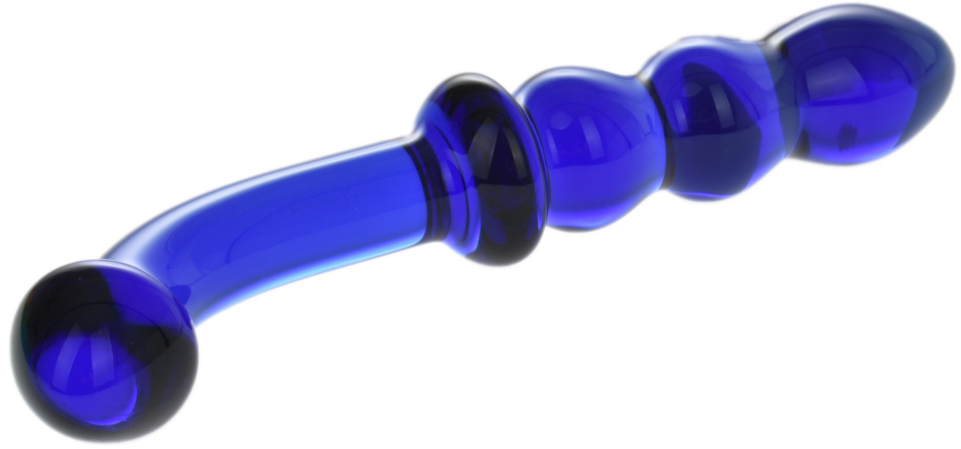 Dildo Sticla G-Spot Albastru 18.5 cm Mokko Toys, Nr. 2, Erotic24.ro