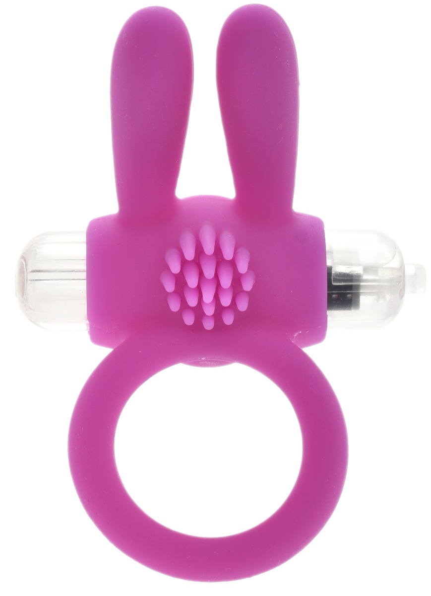 Inel cu Vibratii Bunny Silicon Mov Passion Labs, #1, Erotic24.ro