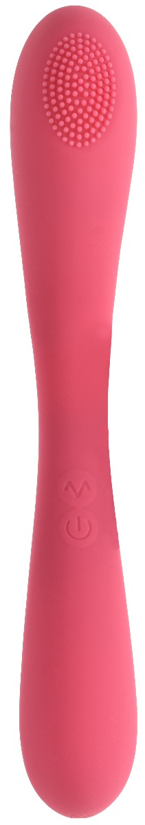 Vibrator Slim Punctul G 12 Moduri+Incalzire USB Silicon Rosu 20.5 cm Guilty Toys, #1, Erotic24.ro