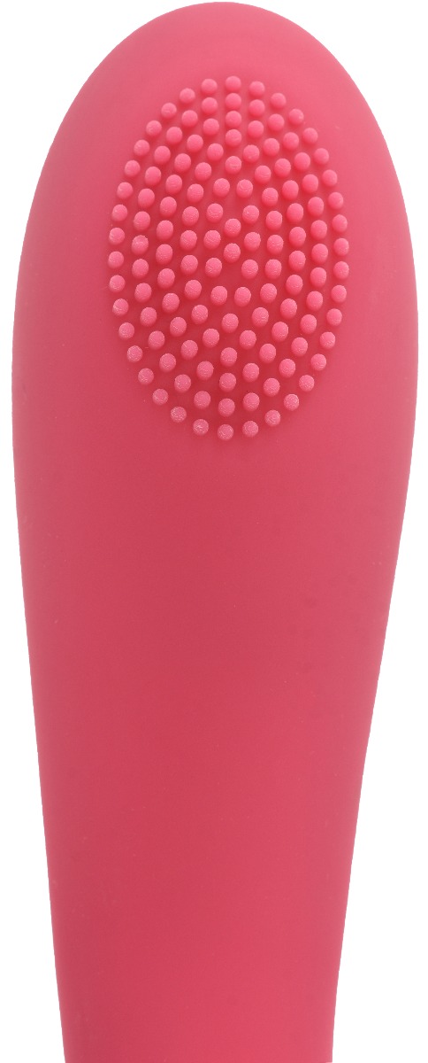 Vibrator Slim Punctul G 12 Moduri+Incalzire USB Silicon Rosu 20.5 cm Guilty Toys, #4, Erotic24.ro