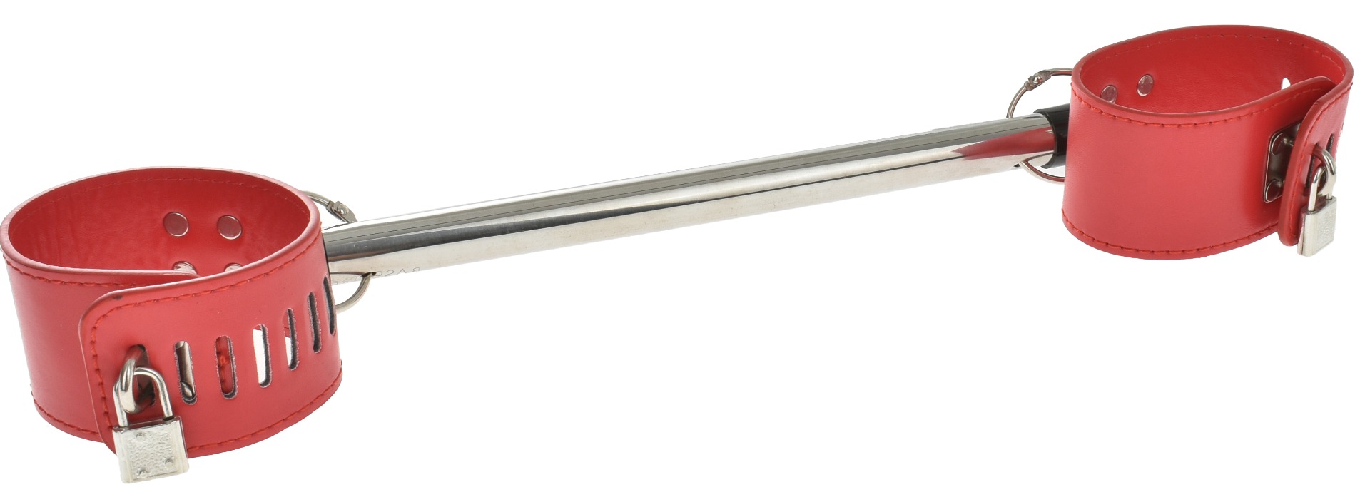 Catuse Piele Ecologica cu Bara Rosii 21.5 cm, #1, Erotic24.ro