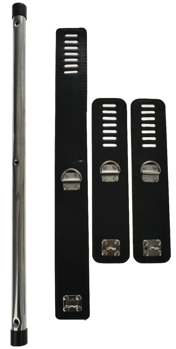 Set Bondage Catuse&Zgarda cu Bara Negru, #2, Erotic24.ro